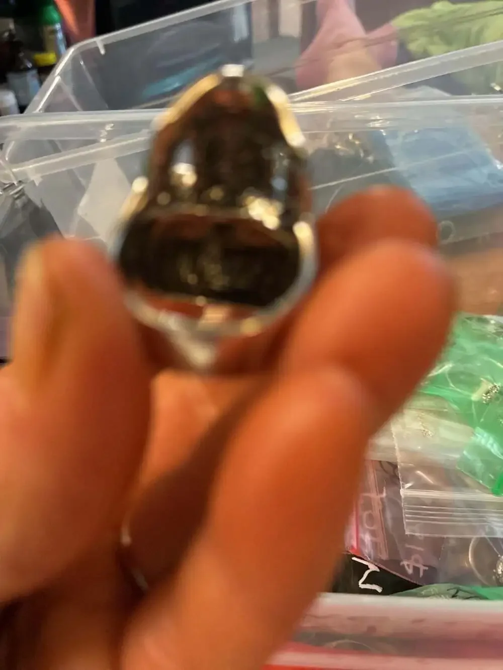 316L Stainless Steel Gothic Biker Skull Ring